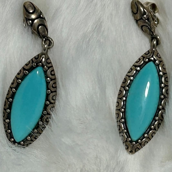 Jewelry - Sterling Silver and Turquoise earrings. Excellent Condition.